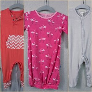 Kyte Baby Kickee Pants Sweet Bamboo NB Bundle Newborn Bamboo Sleepers Gown Set